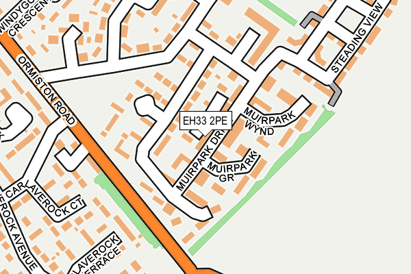 EH33 2PE map - OS OpenMap – Local (Ordnance Survey) EH33 2PE map - OS OpenMap – Local (Ordnance Survey)