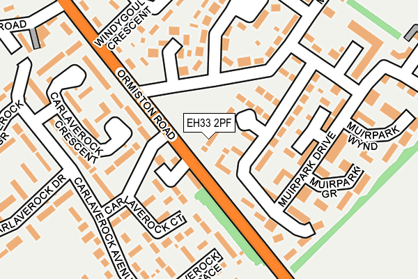 EH33 2PF map - OS OpenMap – Local (Ordnance Survey) EH33 2PF map - OS OpenMap – Local (Ordnance Survey)