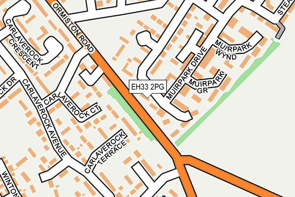 EH33 2PG map - OS OpenMap – Local (Ordnance Survey) EH33 2PG map - OS OpenMap – Local (Ordnance Survey)