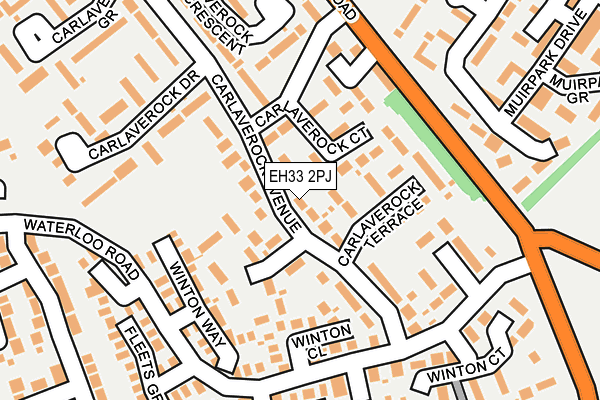 EH33 2PJ map - OS OpenMap – Local (Ordnance Survey) EH33 2PJ map - OS OpenMap – Local (Ordnance Survey)