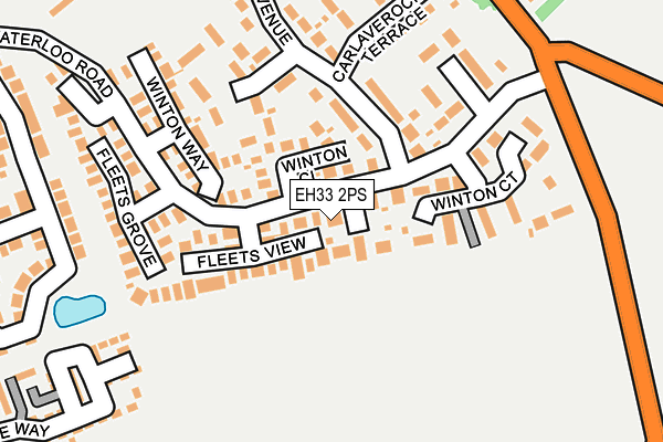 EH33 2PS map - OS OpenMap – Local (Ordnance Survey) EH33 2PS map - OS OpenMap – Local (Ordnance Survey)