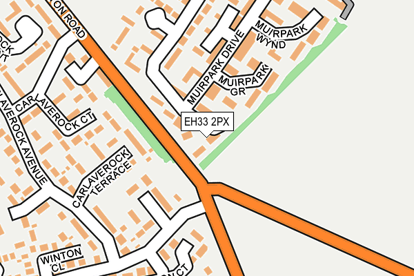 EH33 2PX map - OS OpenMap – Local (Ordnance Survey) EH33 2PX map - OS OpenMap – Local (Ordnance Survey)
