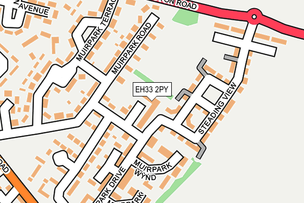 EH33 2PY map - OS OpenMap – Local (Ordnance Survey) EH33 2PY map - OS OpenMap – Local (Ordnance Survey)