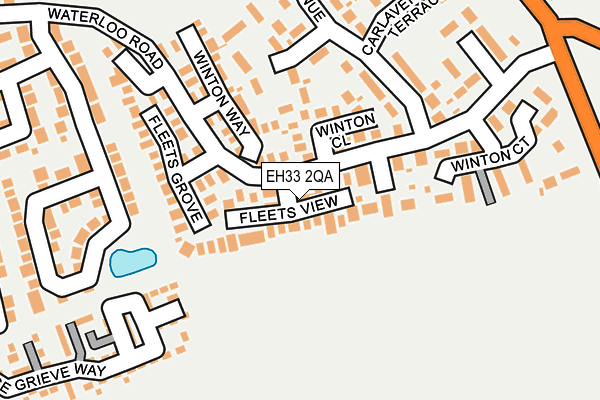 EH33 2QA map - OS OpenMap – Local (Ordnance Survey) EH33 2QA map - OS OpenMap – Local (Ordnance Survey)