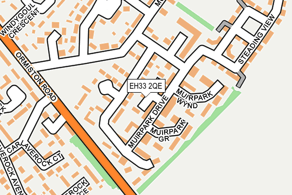 EH33 2QE map - OS OpenMap – Local (Ordnance Survey) EH33 2QE map - OS OpenMap – Local (Ordnance Survey)