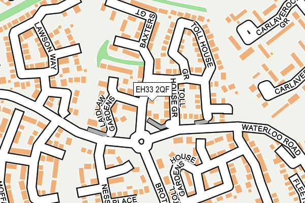 EH33 2QF map - OS OpenMap – Local (Ordnance Survey) EH33 2QF map - OS OpenMap – Local (Ordnance Survey)
