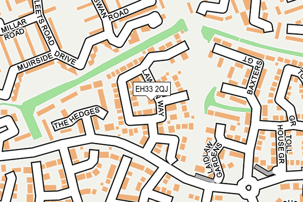 EH33 2QJ map - OS OpenMap – Local (Ordnance Survey) EH33 2QJ map - OS OpenMap – Local (Ordnance Survey)
