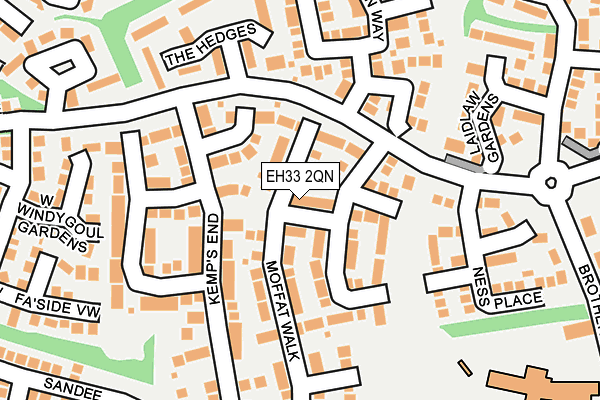 EH33 2QN map - OS OpenMap – Local (Ordnance Survey) EH33 2QN map - OS OpenMap – Local (Ordnance Survey)