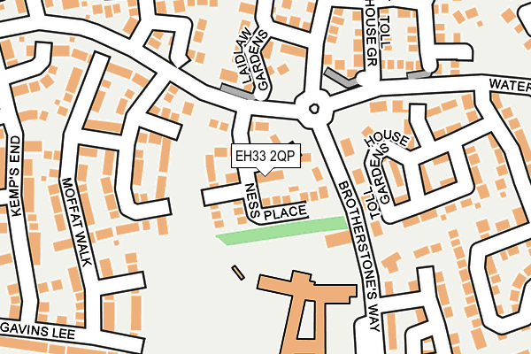 EH33 2QP map - OS OpenMap – Local (Ordnance Survey)