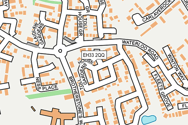 EH33 2QQ map - OS OpenMap – Local (Ordnance Survey) EH33 2QQ map - OS OpenMap – Local (Ordnance Survey)