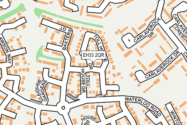 EH33 2QR map - OS OpenMap – Local (Ordnance Survey) EH33 2QR map - OS OpenMap – Local (Ordnance Survey)