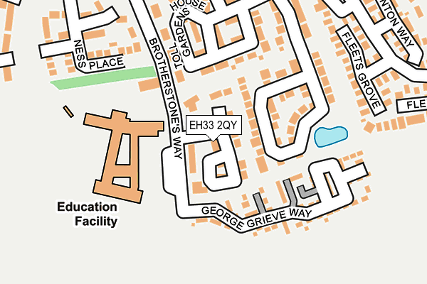 EH33 2QY map - OS OpenMap – Local (Ordnance Survey) EH33 2QY map - OS OpenMap – Local (Ordnance Survey)