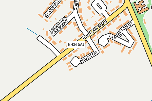 EH34 5AJ map - OS OpenMap – Local (Ordnance Survey) EH34 5AJ map - OS OpenMap – Local (Ordnance Survey)