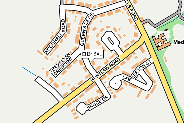 EH34 5AL map - OS OpenMap – Local (Ordnance Survey) EH34 5AL map - OS OpenMap – Local (Ordnance Survey)
