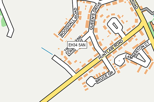 EH34 5AN map - OS OpenMap – Local (Ordnance Survey) EH34 5AN map - OS OpenMap – Local (Ordnance Survey)
