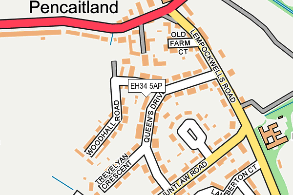 EH34 5AP map - OS OpenMap – Local (Ordnance Survey) EH34 5AP map - OS OpenMap – Local (Ordnance Survey)