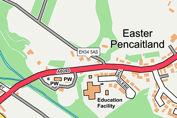 EH34 5AS map - OS OpenMap – Local (Ordnance Survey) EH34 5AS map - OS OpenMap – Local (Ordnance Survey)