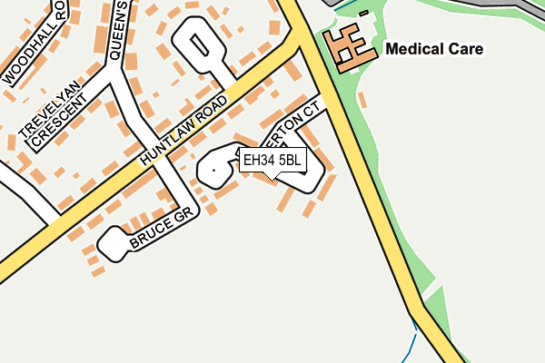 EH34 5BL map - OS OpenMap – Local (Ordnance Survey) EH34 5BL map - OS OpenMap – Local (Ordnance Survey)