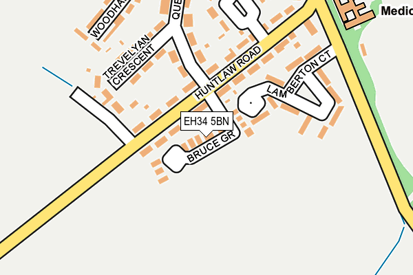 EH34 5BN map - OS OpenMap – Local (Ordnance Survey) EH34 5BN map - OS OpenMap – Local (Ordnance Survey)