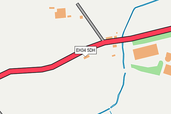 EH34 5DH map - OS OpenMap – Local (Ordnance Survey) EH34 5DH map - OS OpenMap – Local (Ordnance Survey)