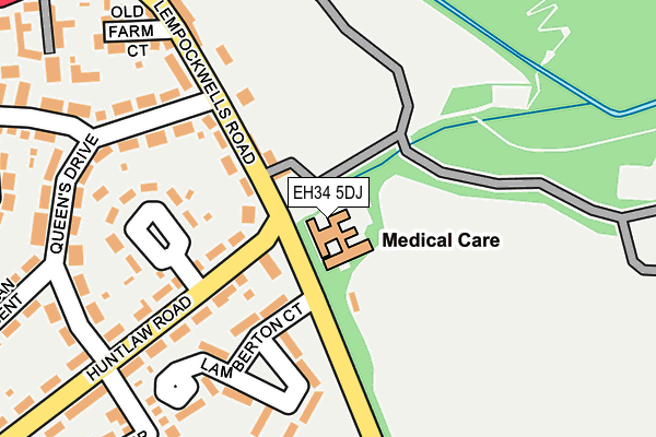 EH34 5DJ map - OS OpenMap – Local (Ordnance Survey) EH34 5DJ map - OS OpenMap – Local (Ordnance Survey)