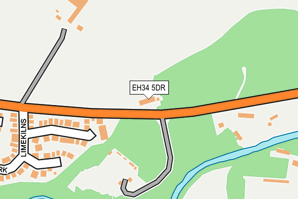 EH34 5DR map - OS OpenMap – Local (Ordnance Survey) EH34 5DR map - OS OpenMap – Local (Ordnance Survey)
