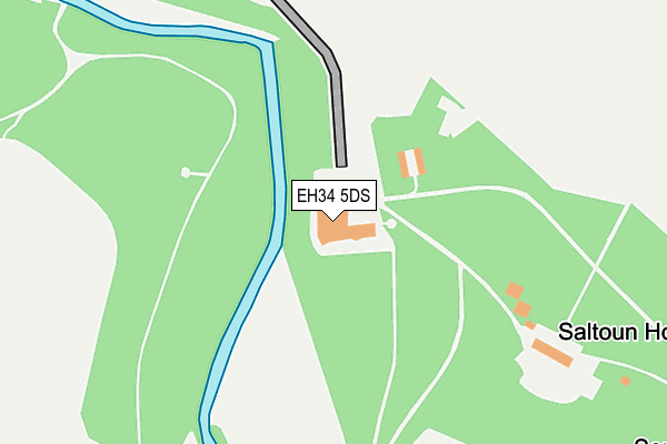 EH34 5DS map - OS OpenMap – Local (Ordnance Survey)