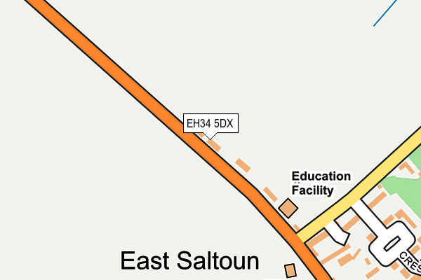 EH34 5DX map - OS OpenMap – Local (Ordnance Survey) EH34 5DX map - OS OpenMap – Local (Ordnance Survey)