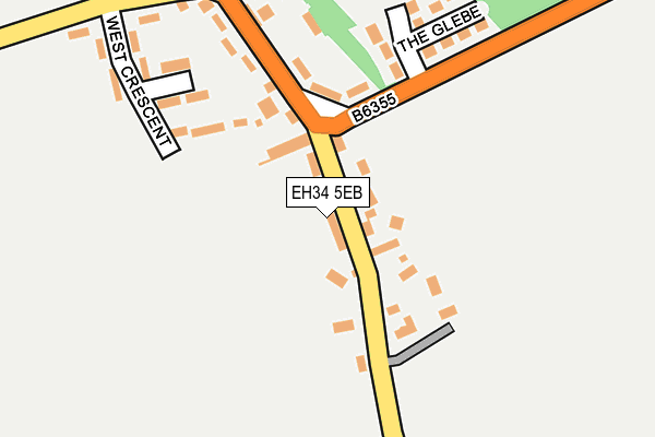 EH34 5EB map - OS OpenMap – Local (Ordnance Survey) EH34 5EB map - OS OpenMap – Local (Ordnance Survey)