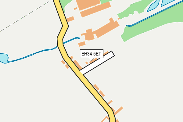 EH34 5ET map - OS OpenMap – Local (Ordnance Survey) EH34 5ET map - OS OpenMap – Local (Ordnance Survey)