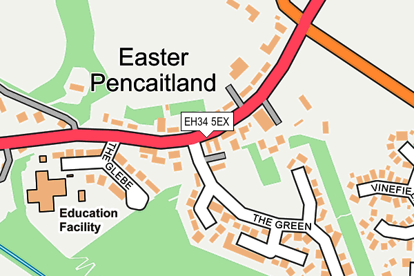 EH34 5EX map - OS OpenMap – Local (Ordnance Survey) EH34 5EX map - OS OpenMap – Local (Ordnance Survey)