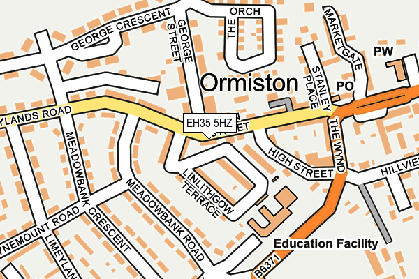 EH35 5HZ map - OS OpenMap – Local (Ordnance Survey) EH35 5HZ map - OS OpenMap – Local (Ordnance Survey)