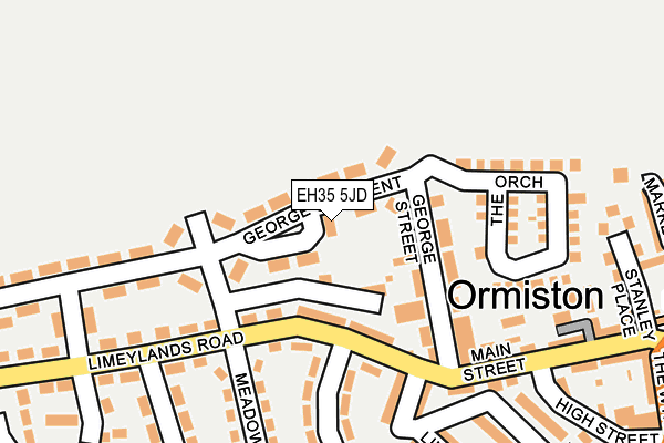 EH35 5JD map - OS OpenMap – Local (Ordnance Survey) EH35 5JD map - OS OpenMap – Local (Ordnance Survey)