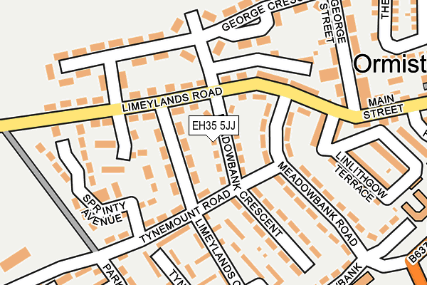 EH35 5JJ map - OS OpenMap – Local (Ordnance Survey) EH35 5JJ map - OS OpenMap – Local (Ordnance Survey)