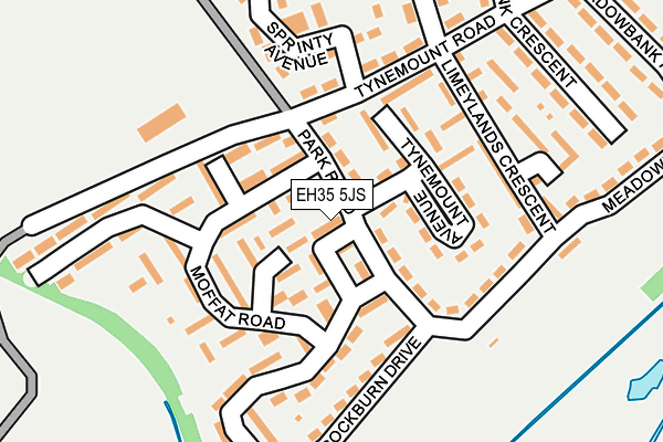 EH35 5JS map - OS OpenMap – Local (Ordnance Survey) EH35 5JS map - OS OpenMap – Local (Ordnance Survey)