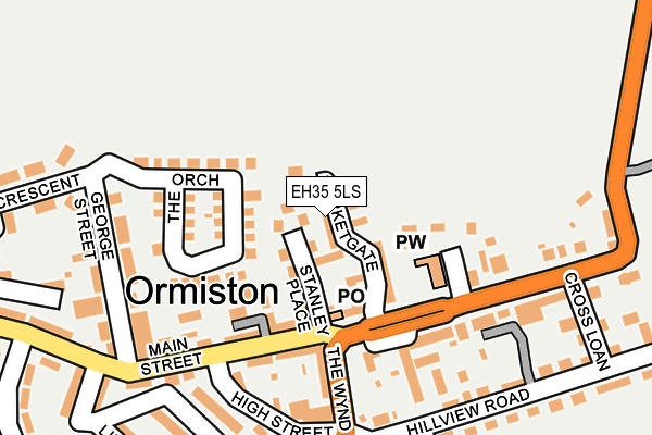 EH35 5LS map - OS OpenMap – Local (Ordnance Survey) EH35 5LS map - OS OpenMap – Local (Ordnance Survey)