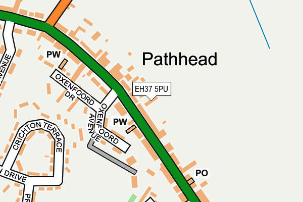 EH37 5PU map - OS OpenMap – Local (Ordnance Survey) EH37 5PU map - OS OpenMap – Local (Ordnance Survey)