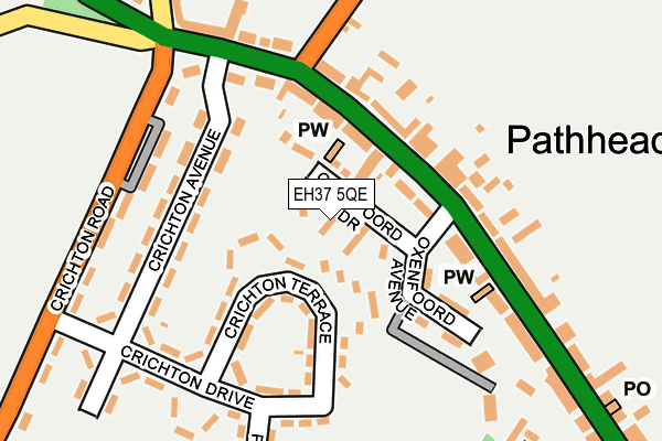 EH37 5QE map - OS OpenMap – Local (Ordnance Survey)