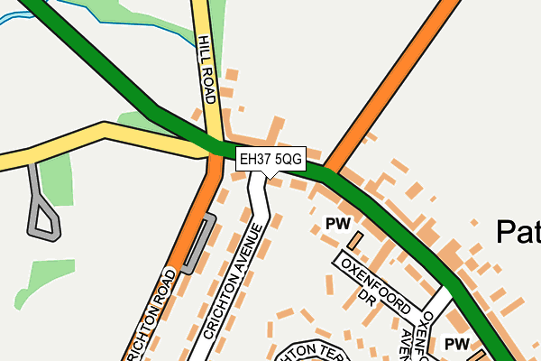EH37 5QG map - OS OpenMap – Local (Ordnance Survey)