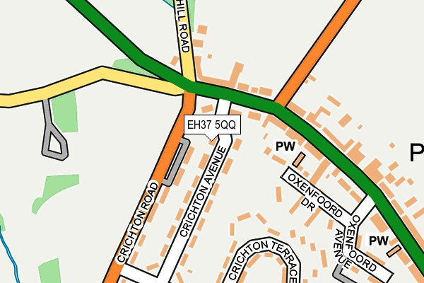 EH37 5QQ map - OS OpenMap – Local (Ordnance Survey) EH37 5QQ map - OS OpenMap – Local (Ordnance Survey)