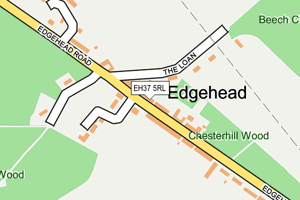 EH37 5RL map - OS OpenMap – Local (Ordnance Survey) EH37 5RL map - OS OpenMap – Local (Ordnance Survey)