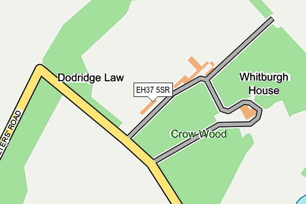 EH37 5SR map - OS OpenMap – Local (Ordnance Survey)