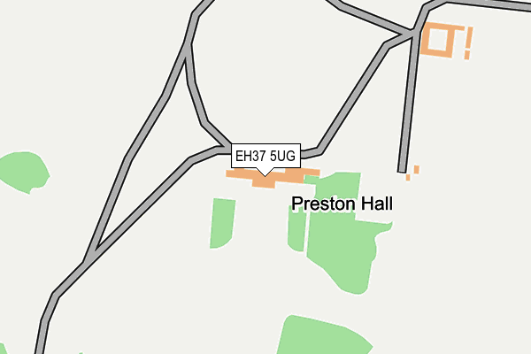 EH37 5UG map - OS OpenMap – Local (Ordnance Survey) EH37 5UG map - OS OpenMap – Local (Ordnance Survey)