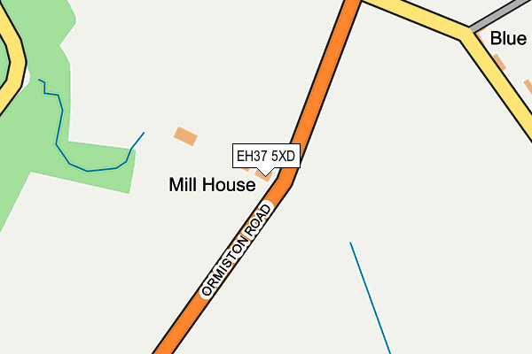 EH37 5XD map - OS OpenMap – Local (Ordnance Survey) EH37 5XD map - OS OpenMap – Local (Ordnance Survey)