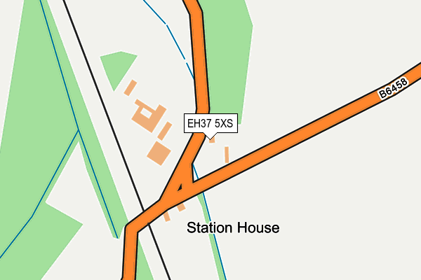 EH37 5XS map - OS OpenMap – Local (Ordnance Survey) EH37 5XS map - OS OpenMap – Local (Ordnance Survey)