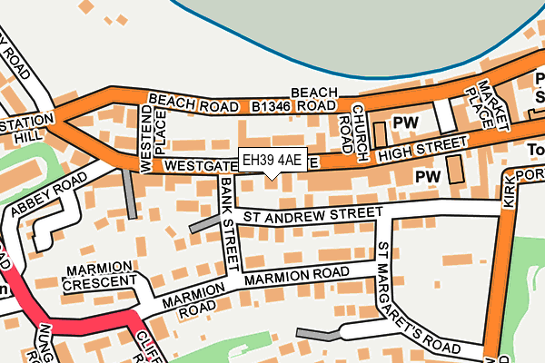 EH39 4AE map - OS OpenMap – Local (Ordnance Survey) EH39 4AE map - OS OpenMap – Local (Ordnance Survey)