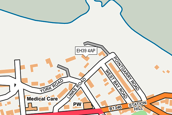 EH39 4AP map - OS OpenMap – Local (Ordnance Survey) EH39 4AP map - OS OpenMap – Local (Ordnance Survey)