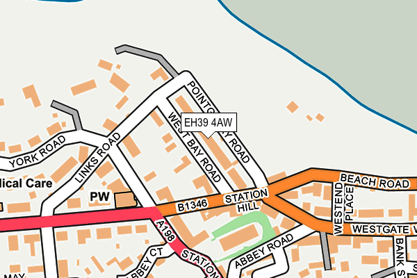 EH39 4AW map - OS OpenMap – Local (Ordnance Survey) EH39 4AW map - OS OpenMap – Local (Ordnance Survey)