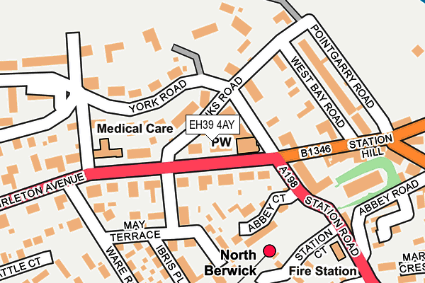 EH39 4AY map - OS OpenMap – Local (Ordnance Survey) EH39 4AY map - OS OpenMap – Local (Ordnance Survey)