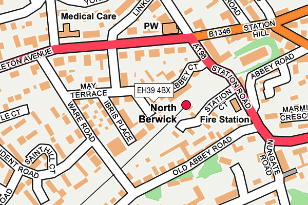 EH39 4BX map - OS OpenMap – Local (Ordnance Survey) EH39 4BX map - OS OpenMap – Local (Ordnance Survey)